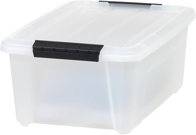 IRIS USA 13.5 Qt Stackable Plastic Storage Bins - Image 5