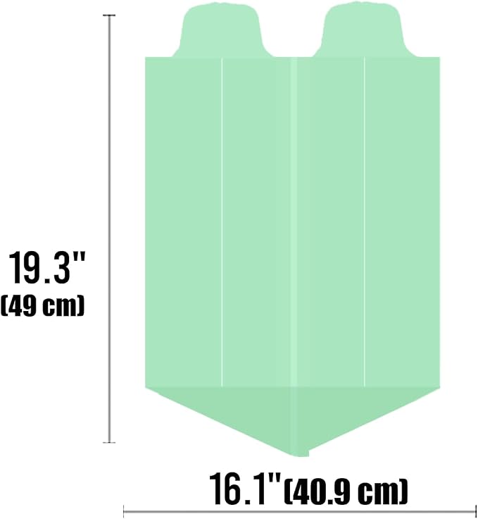 1-2 Gallon Flap Tie Compostable Trash Bags, Biodegradable Kitchen Garbage Bags - Image 2