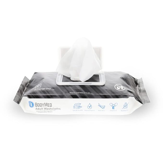 BodyMed Adult Disposable Incontinence Wipes, 48 Wipes/Pack by BodyMed