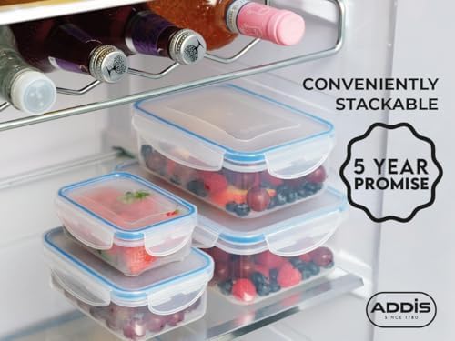 Addis Clip Tight Cereal Food Storage Container 3.7 Litre Tall Rectangle With ...