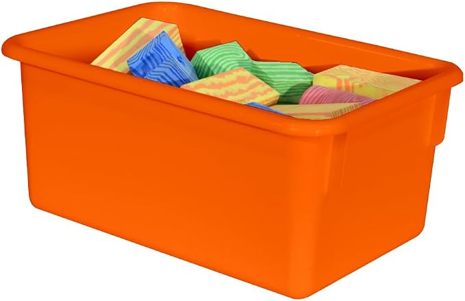 Wood Designs Cubby Storage Bin, Heavy Duty Plastic Containers - Image 3