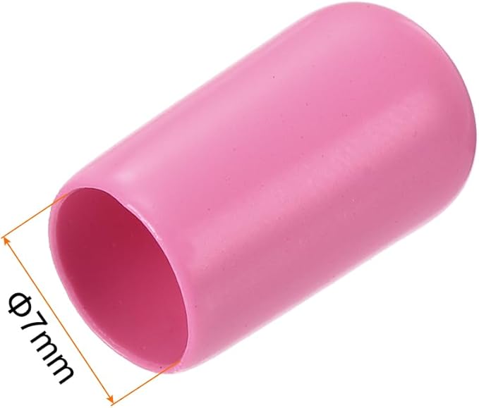 uxcell 20pcs Rubber End Caps 8mm ID Vinyl PVC Round Tube Bolt Cap Cover Screw - Image 3