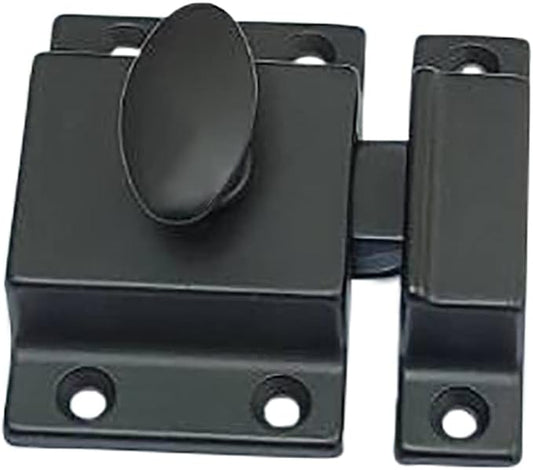 QCAA Traditional Large Oval Turn Cabinet Latch, Solid Brass, by QCAAHardware