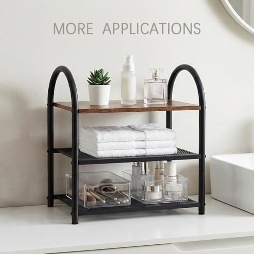 3-Tier Small Narrow Shoe Rack for Entryway, Closet & Small Spaces