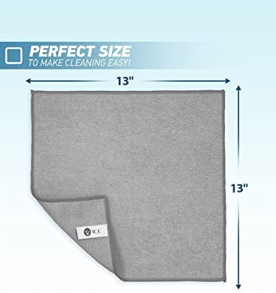 Microfiber Cleaning Cloth Grey-50Pcs 2100 Series Ultra Soft Highly Absorbent - Image 6