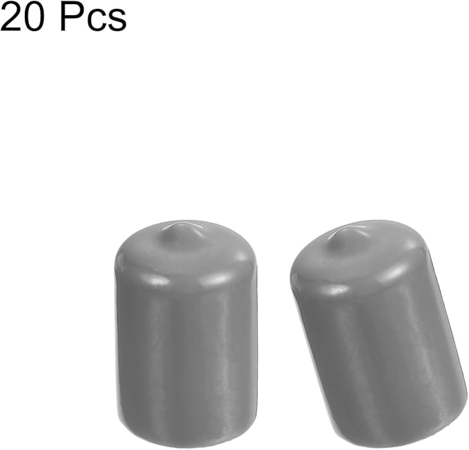 uxcell 20pcs Rubber End Caps Protective Caps 18mm ID Vinyl PVC Round Tube Bolt - Image 2