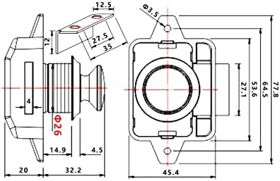 Encell Set of 5 Push Button Latch Cupboard - Image 5