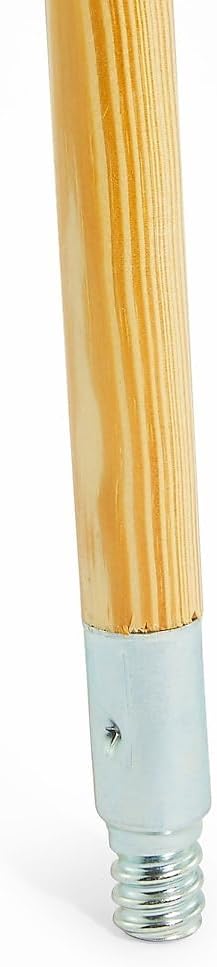 COASTWIDE Professional 60" Wood Push Broom Handle, Threaded Metal Tip
