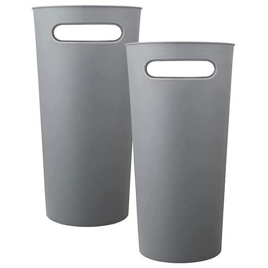 Small Trash Can Plastic Bathroom Wastebasket 3.2 Gallon Slim Garbage Container - Image 5