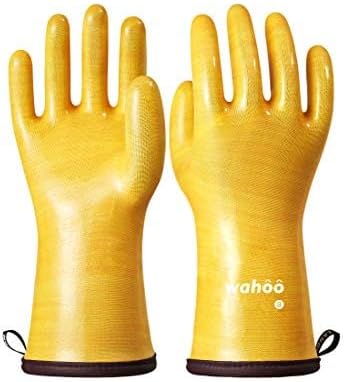 LANON Protection Wahoo Liquid Silicone Smoker Oven Gloves, Food-Contact Grade by LANONProtection
