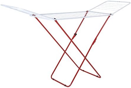 Axentia Winged Laundry Dryer, Expendable Powder-Coated Steel Clothes Drying R...