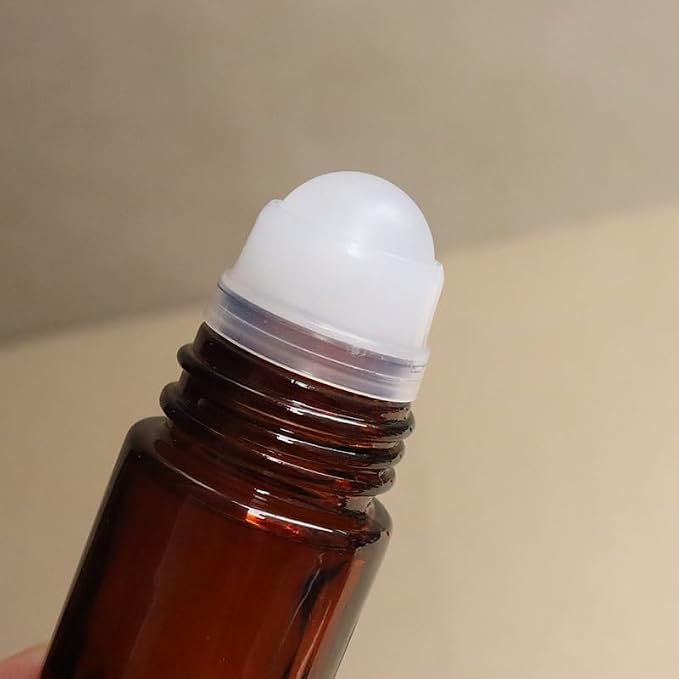 2Pcs Brown 30ml Glass Essential Oil Roller Bottles Refillable Roll on Bottles - Image 6