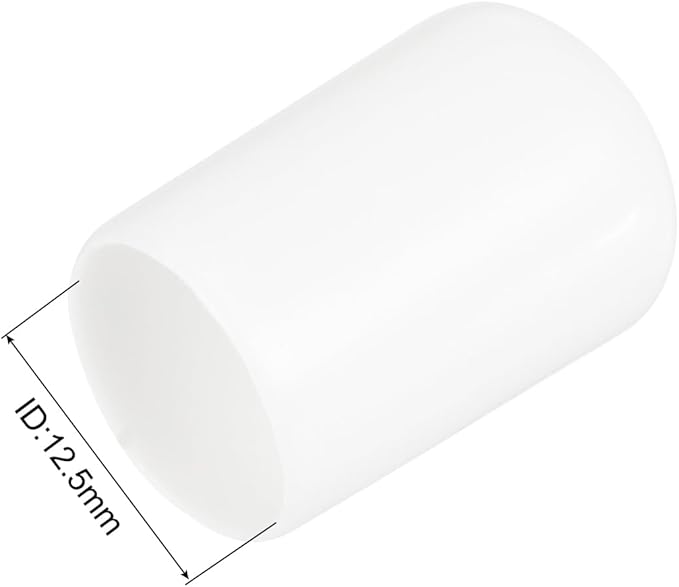 uxcell 20pcs Rubber End Caps 12.5mm ID Vinyl Round Tube Bolt Cap Cover Thread - Image 3