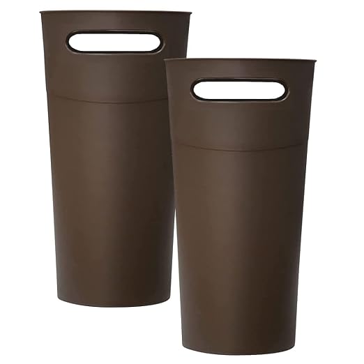 Small Trash Can Plastic Bathroom Wastebasket 3.2 Gallon Slim Garbage Container - Image 5