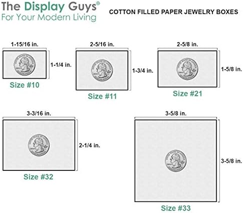 TheDisplayGuys 100 Cardboard Jewelry Gift Boxes with Inserts - Matte Black