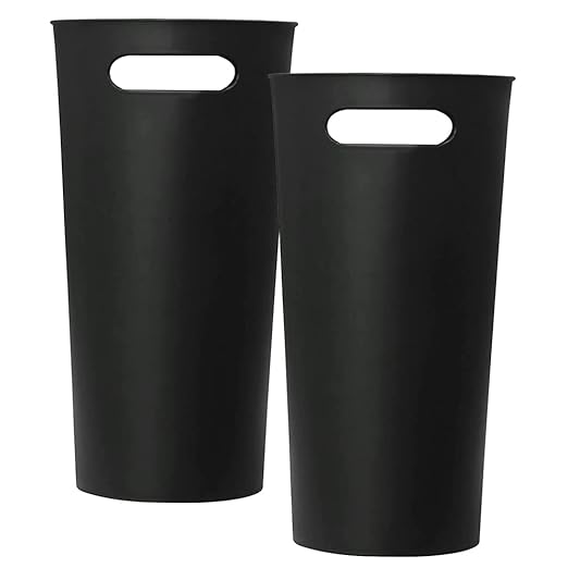 Small Trash Can Plastic Bathroom Wastebasket 3.2 Gallon Slim Garbage Container - Image 5