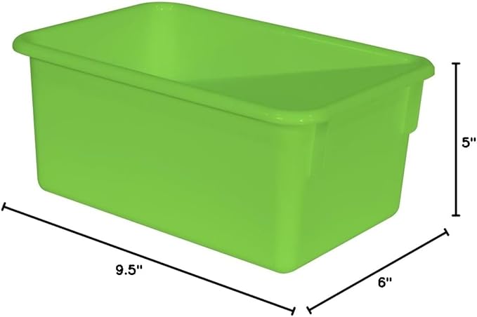Wood Designs Cubby Storage Bin, Heavy Duty Plastic Containers - Image 7