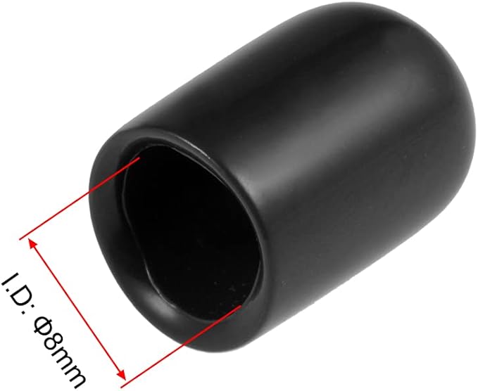 uxcell 20pcs Rubber End Caps 5/16" ID Vinyl Round Tube Bolt Cap Cover Thread - Image 3