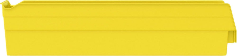Akro-Mils 30128 Heavy Duty Plastic Shelf Bins, 18"x 4"x 4", Ye...