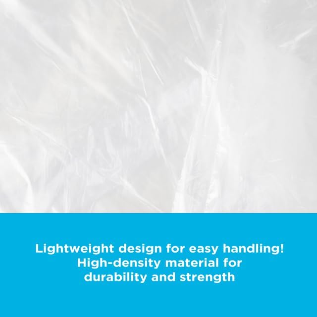 12-16 Gallon Trash Bags, Bulk Pack of 1000 High Density 6 Micron Clear Trash - Image 4