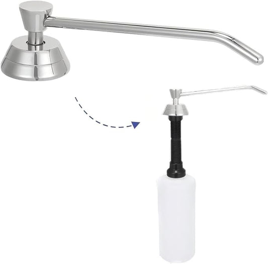 Heavy Duty Brass Countertop Liquid Soap Dispenser, Commercial Grade Top Fill by Stardrix