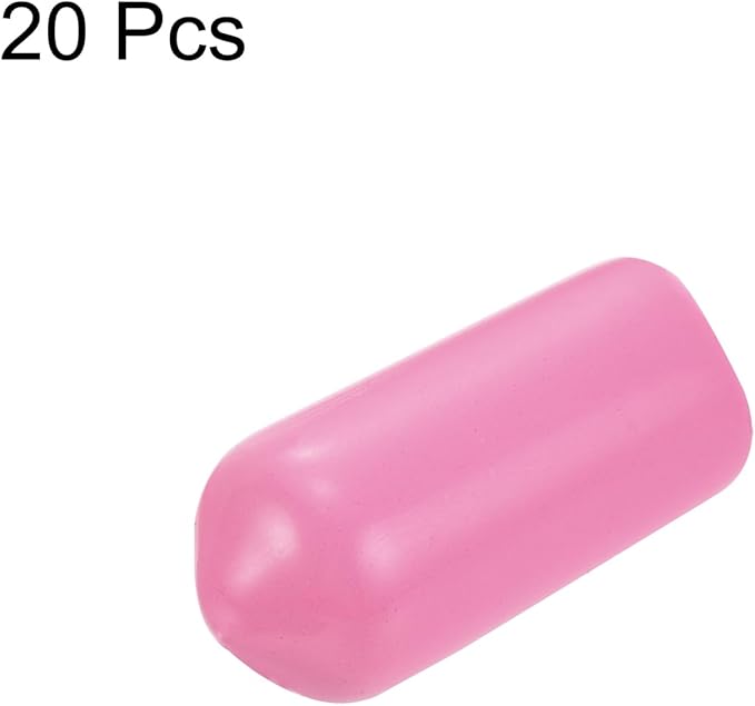 uxcell 20pcs Rubber End Caps 7mm ID Vinyl PVC Round Tube Bolt Cap Cover Screw - Image 2