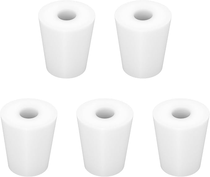 Labasics 5-Pack 3# Single-Hole Silicone Stoppers, Durable and Reusable Silicone by Labasics