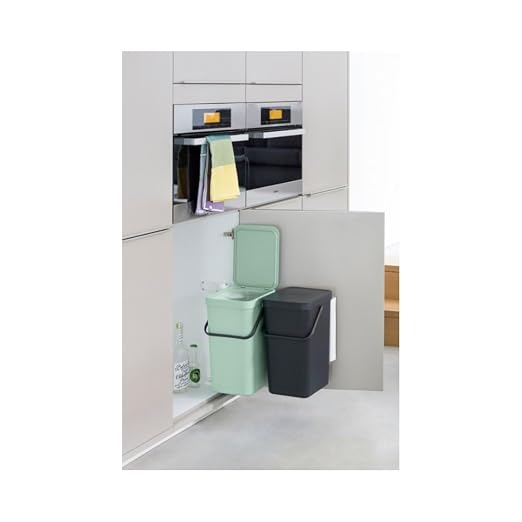 Brabantia Sort & Go Built-in Cupboard Recycling Cans Double Door Mounted Trash - Image 3