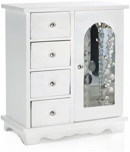 ZGZD Jewelry Box Organizer for Women, Large-Capacity Jewelry Storage Cabinet ...