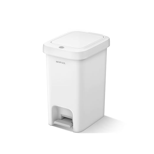 MOPALL Slim Bathroom Trash Can by MOPALL