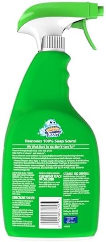Scrubbing Bubbles Bathroom and Shower Cleaner Disinfectant Spray, Bathroom Grime Fighter, Citrus Scent, 32oz