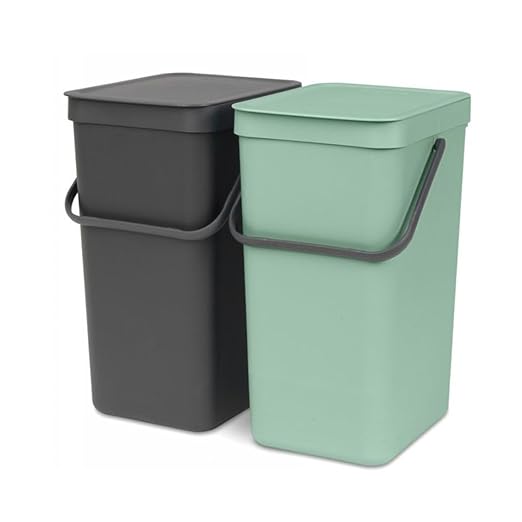 Brabantia Sort & Go Built-in Cupboard Recycling Cans Double Door Mounted Trash - Image 2