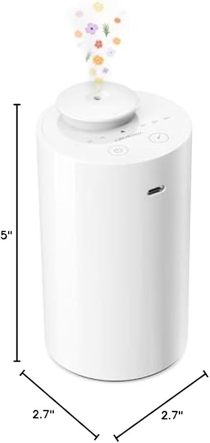 Airversa Waterless Diffuser for Essential Oil, Battery Operated Nebulizer - Image 8