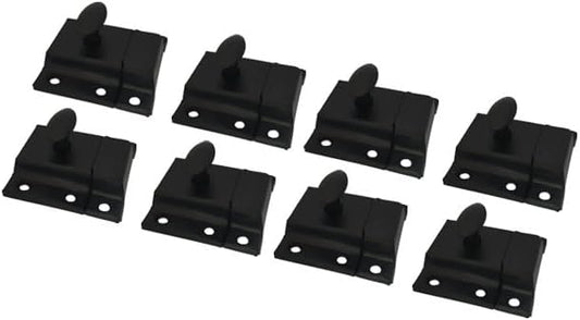 QCAA Oval Turn Cabinet Latch, for Cupboard & Other Furniture, Matte Black by QCAAHardware