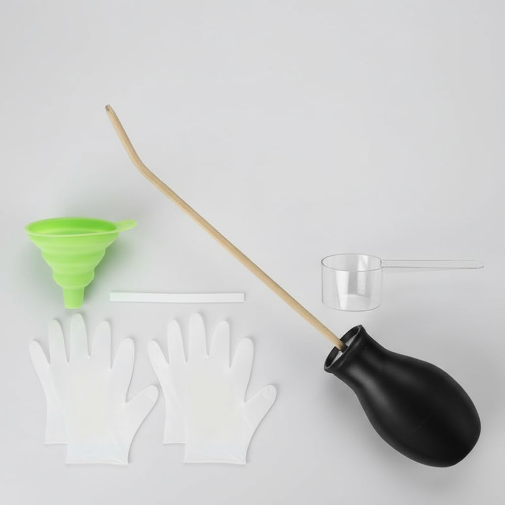 4pcs/Set Powder Duster Easy to Use Powder Dispenser Multipurpose Powder Applicator Dispenser Stable Handheld Bulb Duster Folding Bulb Duster Sprayer Insects Duster for Agricultural Suppliesrayer