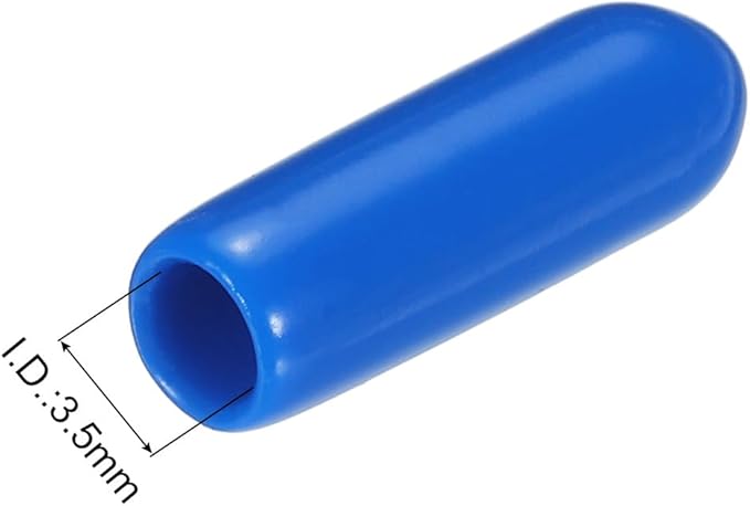 uxcell 20pcs Rubber End Caps 3.5mm ID Vinyl PVC Round Tube Bolt Cap Cover Screw - Image 3