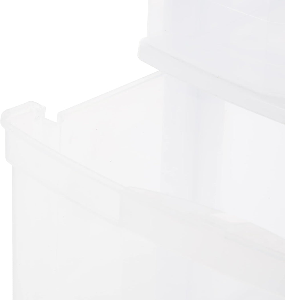 Gracious Living 3-Drawer Organizer Cart, Plastic Dresser with Wheels, 3 Tier ...