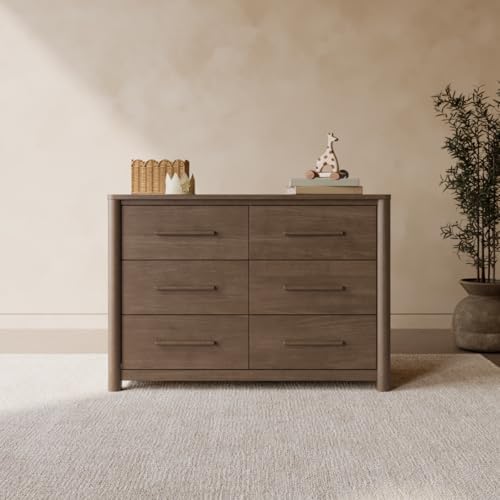 Storkcraft Malta 6 Drawer Dresser, Hazelnut