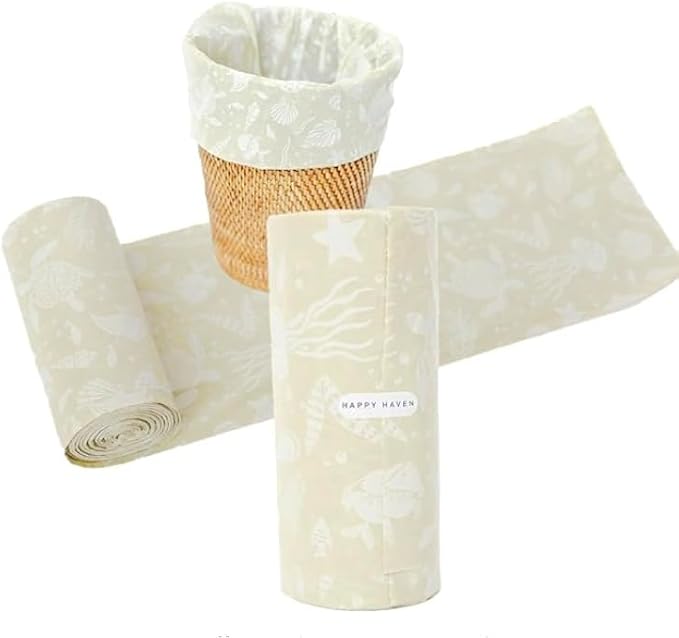 Happy Haven Trash Bags for 2, 4 Gallon Trash Can, Small Garbage Bags by HappyHaven