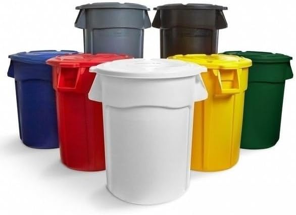 for Rubbermaid Commercial Fg261960bla Brute Trash Can Lid, Round, 20 Gal Capacity,