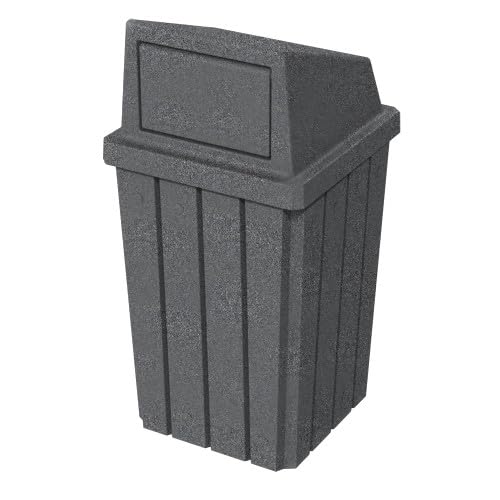 32 Gallon Square Slatted 100% Recycled Plastic Heavy-Duty Commercial Outdoor or by SturdyEssentials
