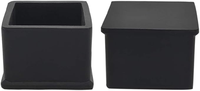 Flyshop Non-Slip Thick Rubber Leg Tips Floor Protectors Square Chair Leg Caps - Image 4