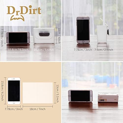 DrDirt Bamboo Facial Tissues Bundle, 63 Packs, 3-Ply, 3 Dispensers
