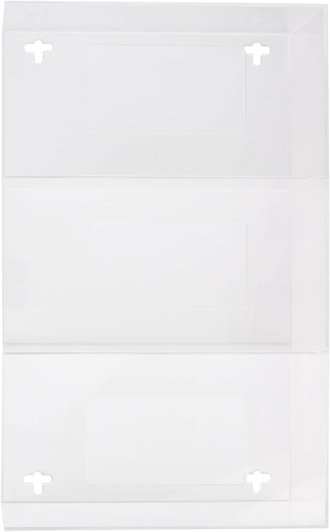 AMERICAN HOSPITAL SUPPLY Wall-Mount Triple Glove Dispenser | Clear Acrylic - Image 2