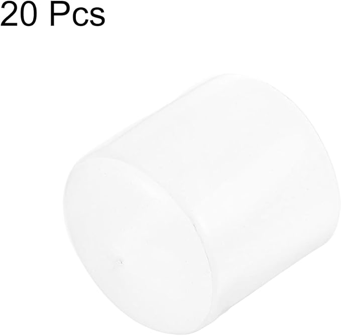 uxcell 20pcs Rubber End Caps 33mm ID Vinyl Round Tube Bolt Cap Cover Thread - Image 2