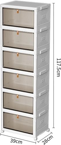 HYGRAD BUILT TO SURVIVE - Foldable White Plastic Shoe Box 2/3/4/5/6 Tier Stac...