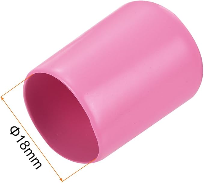 uxcell 20pcs Rubber End Caps 18mm ID Vinyl PVC Round Tube Bolt Cap Cover Screw - Image 3