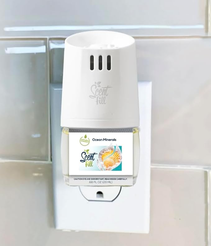 Scent Fill Ocean Minerals Plug in Air Freshener, Scented Oil Refills, 4 Plug In - Image 2
