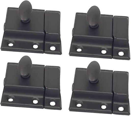 QCAA Oval Turn Cabinet Latch, for Cupboard & Other Furniture, ORB Oil Rubbed by QCAAHardware