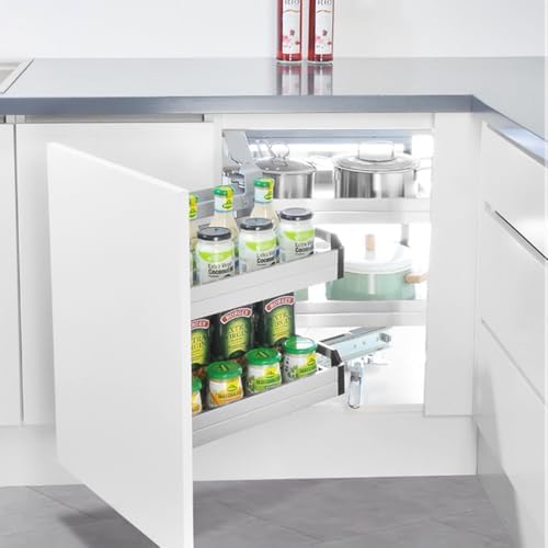 Gdrasuya10 2 Tier Corner Blind Cabinet Pull Out Organizer, 4 Shelves Corner P...
